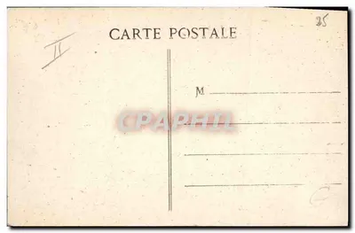 Geschilderde kruiser République — Franse militaire vloot — Eerste klasse — nr. 55 — Achterkant