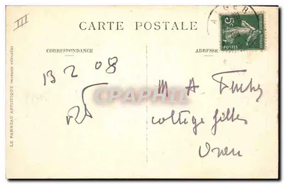 Cruzador "République" — F. Geiser, Alyon — n° 128 — Verso