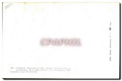 Pabian — Interpret filmu « Alaska, Terre de Cro » — 20th Century Fox, 1961 — Rewers