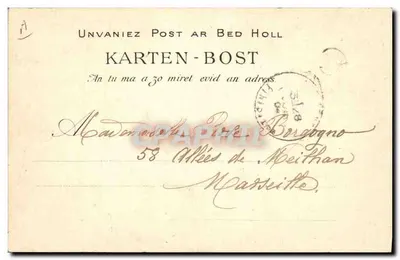 Młoda Kobieta z Cap Audierne — La Pointe du Raz — Etude des Coiffes de Bretagne — Hôtel de la Pointe du Raz, Quimper — Rewers