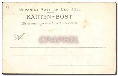 VANNES — Kobieta z Saint-Patern — Studium kapeluszy Bretanii — Kolekcja Villand, Quimper — Rewers