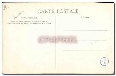 Jovem Menina de QUIMPERLE — Estudo dos Lenços da Bretanha — Coleção VILLARD, Quimper — Verso