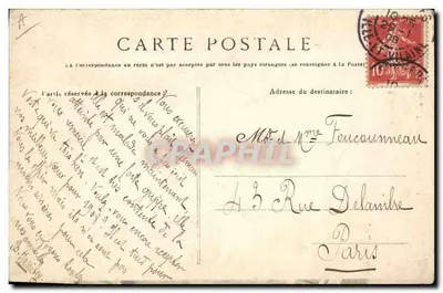 Żeni się w Pont-L'Abbé — kolekcja Villard, Quimper — n° 1030 — Rewers