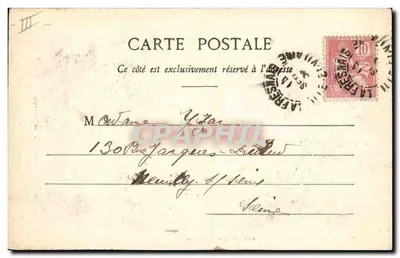 Taniec w Bretanii — scena taneczna tradycyjna — G. de Nauter, n° 147 — Rewers