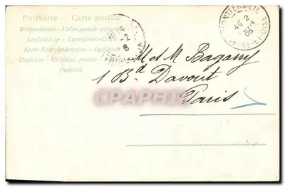 Bukiet kwiatów — Anemonki — wydawca nieznany, numer seryjny nieczytelny — Rewers