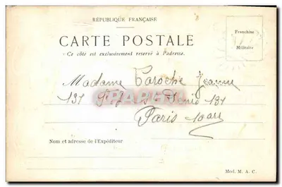 Flores e livro — 1912 — D. Place, Lufin — Verso