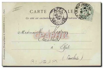 Le Puy — Dentellière — Collections ND Phot — Verso