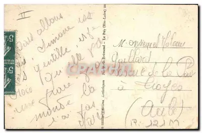 Duas antigas Dentelheiras do Velay — A Mãe e a Filha — M. B. LE PUY — Verso