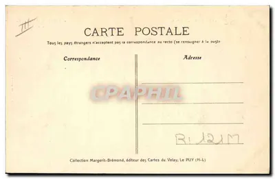 Alunas de renda — Le Velay Illustré, n°295 — Cliché MB Rep. Int. — Verso