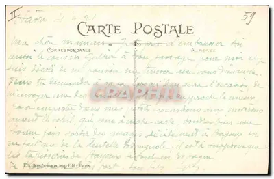 Merletti di Bayeux — Mantilla Spagnola — Em.Bx. n°59 — Verso