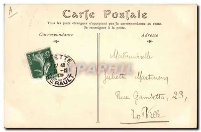 Alfred de Musset — Poeta francês — ND Phot, n° 401 — Verso