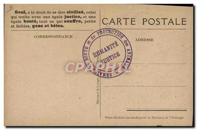 Un operaio cosciente — caricatura di un uomo che accarezza un cavallo — editore Machard & Longis, n°B — Verso