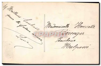 겨울 옷을 입은 아이와 에피네티 나무 가지 — 1914년 새해 — 출판사 미상, 번호 273 — 뒷면