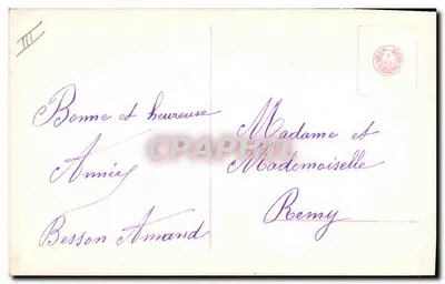 Mulher em vestido verde — 1919 — editor PR, n° 3119/1 — Verso