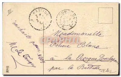 Bonne année 1909 — flores rosas — M.S.I.B.18940 — Verso