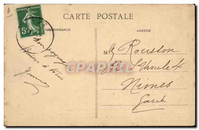 Nîmes — Épilogue de la Corrida de Toros — Ch. Bernheim, phot.édit., O.I. — Verso