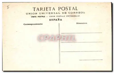 Corrida de touros — Banderillas — Suerte a la carrera — União Universal dos Correios — Verso