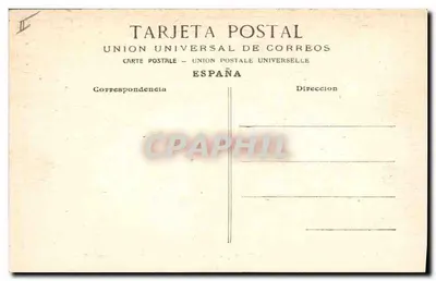 Corrida byków — Byk i kapéador — Przejścia mantel — Una larga — Union Universal de Correos — Rewers