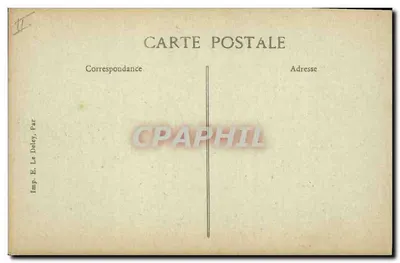 Marine Nationale — "République" — Cuirassé d'Escadre, 14.808 tonnellate — E. Deley, Parigi — Verso