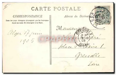 Le Sarbacane — Contra-torpilleur — A. Bougault n°424 — Verso