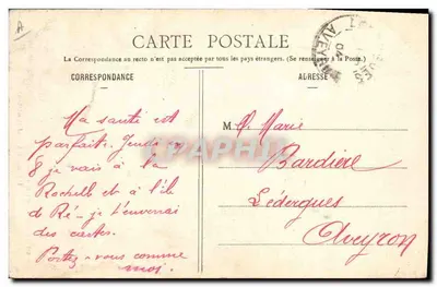 Un Elegante en Baud (Morbihan) — Colección G. I. de Nantes, n° 213 — Reverso