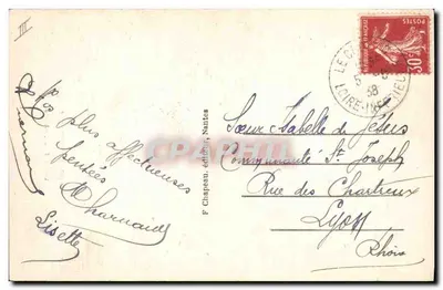 La Colffe bigoudène — W Bretanii — F. Chapeau, Nantes, n°165 — Rewers