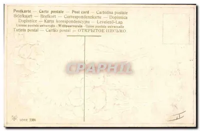 Violetas — Amistad — Serie 7386 — Reverso