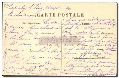 Dorpse vergadering of « Couvigue » — Cévennes — M. B., Le Puy — Achterkant