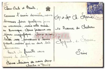 Nasza Auvergne — Pod okiem mamy — Wydawca nie widoczny, numer serii 6286 — Rewers