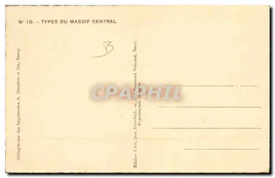 मासिफ सेंट्रल के एक महिला — मासिफ सेंट्रल के टाइप्स — जे. शेकबेक — पीछे