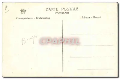 Stroges — De oude naaister — fototypie De Tiraeve, Gand — Achterkant