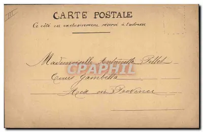 Fleur de lys — poème calligraphié — Marguerite Périnij — Verso