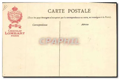 Hector Malot — Scrittore 1830-1907 — Chocolat Lombart — Verso