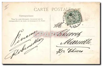 Paris — Ano 1906 — Hélio É. Le Deley, Paris — Verso