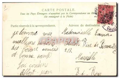 Fiori di primavera — 1907 — Buon anno — editore non visibile — Verso