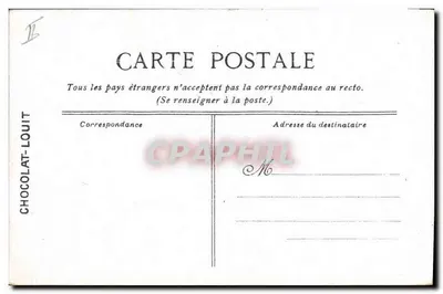 Le Suffren, Cuirassé de 1ère Classe — Marinha Francesa — Editada para o CHOCOLAT-LOUIT — Verso