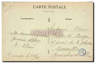 Młoda kobieta z PONT-AVEN — tradycyjne ubranie — seria 228 — Rewers