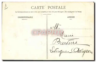 Costumes du Finistère — Dzieci w strojach tradycyjnych — kolekcja F. L. de Nantes, nr 173 — Rewers