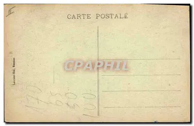 Dziewczynka z Pont-Aven — tradycyjne stroje — Laurent-Nel, Rennes, nr 2530 — Rewers