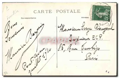 Bretagne — Kleding van Pont-Aven — Études de Coiffes 2070 — Achterkant