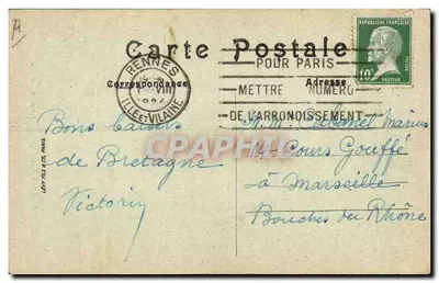 Młode Bigoudennes — LL. — seria 53 Zwykłości i typy bretońskie — Rewers