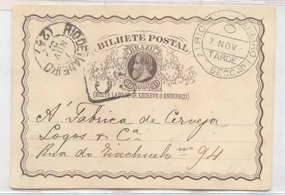 Brazil 1887 H&G 4 stationary (entier postal bresil)