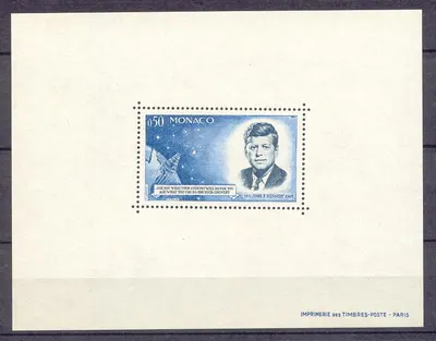 Mônaco Bloc gomme John Fitzgerald Kennedy Soberbo (política presidente política Estados Unidos USA)
