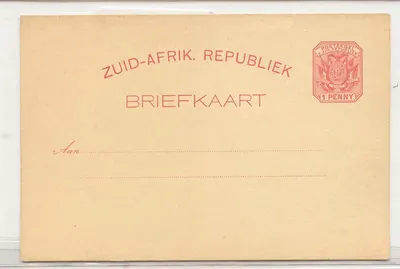 África do Sul Transvaal H&G 2a carruagem com uma lança MINT (África do Sul inteiro postal stationary)