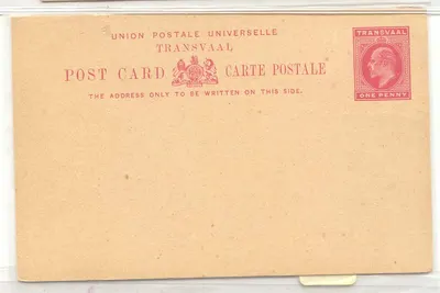 África do Sul Transvaal #12 MINT (África do Sul inteiro postal stationary)