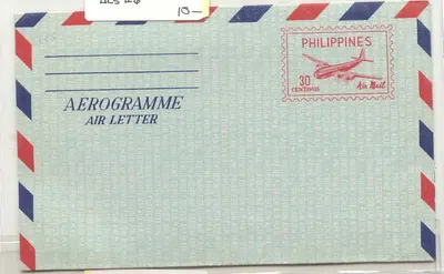 Filipinas AlS #6 aerograma aerograma MINT (material de escritório inteiro postal)