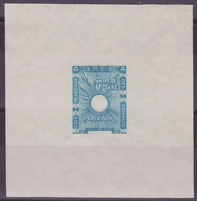 Küste der Somalis Essai Briefmarkensteuer