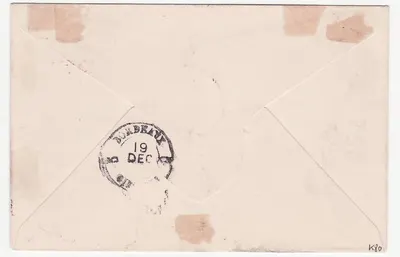 Carta do Gabão n°11 1892 para Bordeaux Rara — Verso