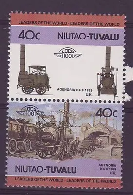 Niutao Tuvalu 40c Trem Agenoria 0-4-0 1829 ** Luxe