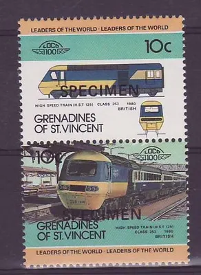 Grenadines de St Vincent 10c Trem de Alta Velocidade 1980 ** Luxo sobreimpressão ESPÉCIME